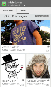 Players who possibly cheated at Flappy Bird