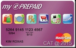 Not the actual card I got